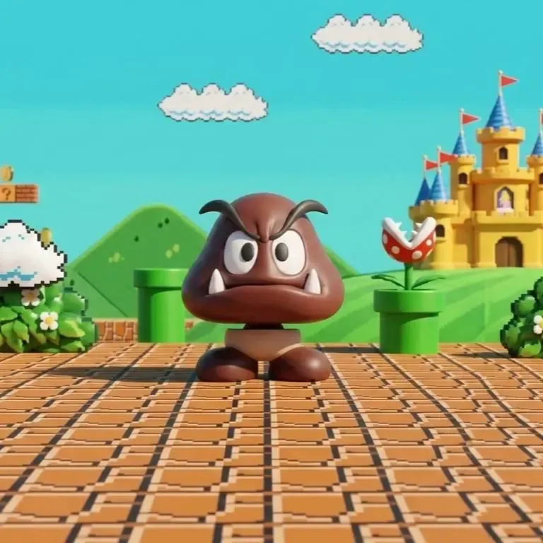 Goomba Articulado Full Color