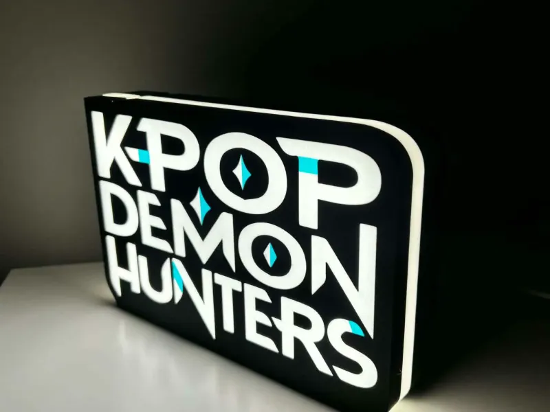 K-POP Demon Hunters Logo light box