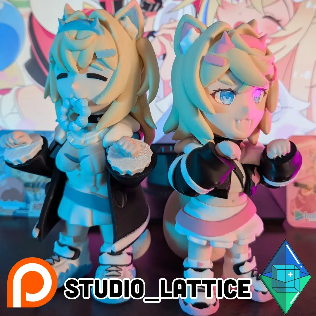 Mococo Abyssgard Fuwamoco 3D print Hololive Advent AMS file