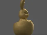 Cute Easter Bunny in Egg – 3D STL Model for Decoration-7