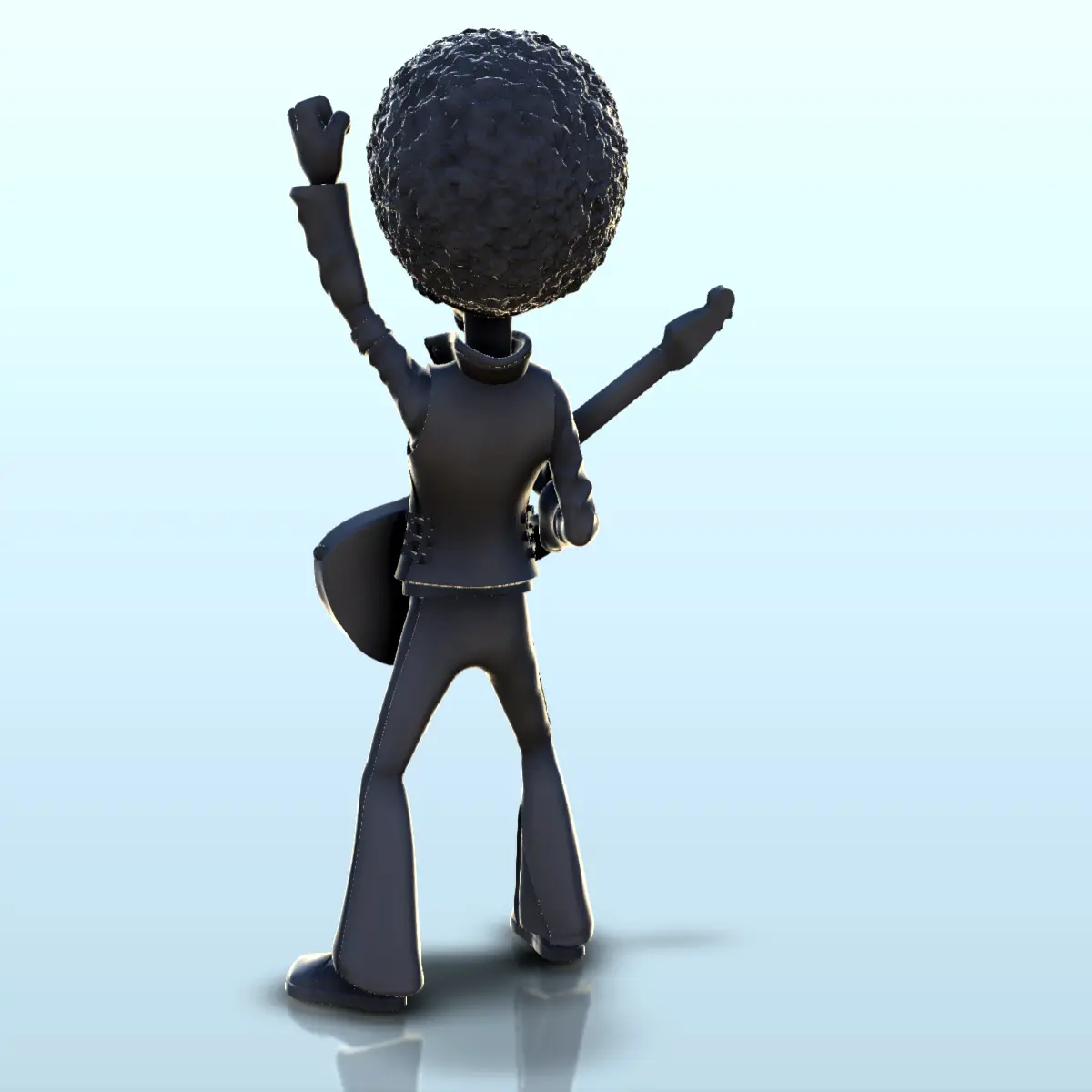 Alien Jimi Hendrix with costume and guitar (16) (+ pre-suppo