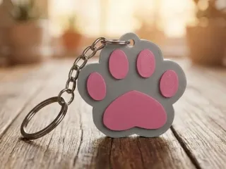 Llavero Huella de Gato