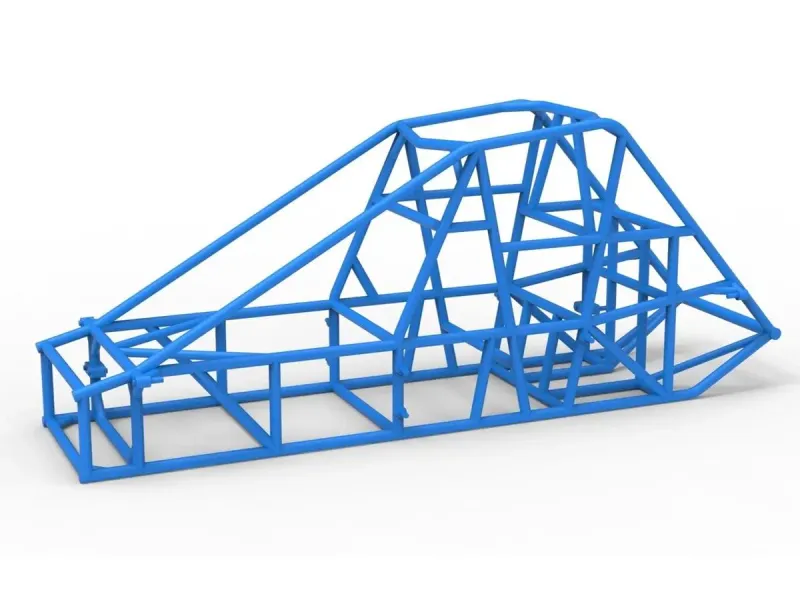 Frame of Experimental Pavement Silver Crown Car V2 1:25