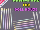 6 Paint Brushes Set-0