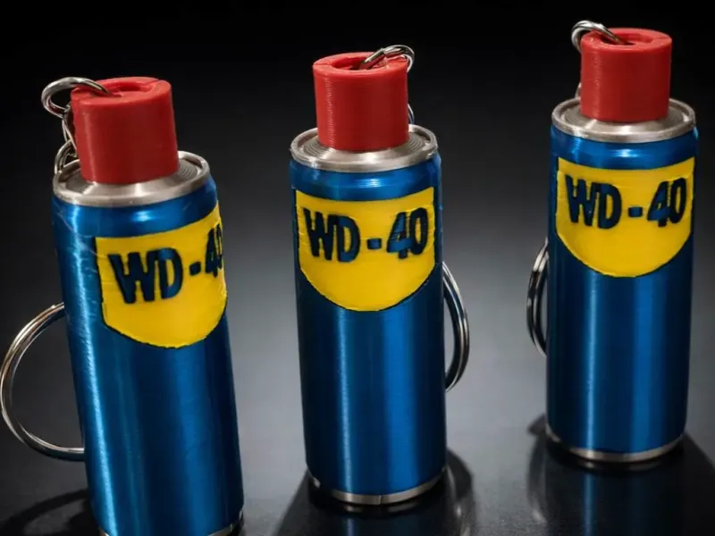WD-40 Multi colour keychain