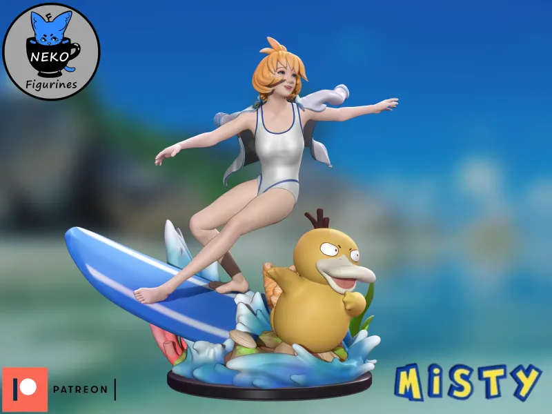Мисти - STL фигурка Pokémon HeartGold и SoulSilver