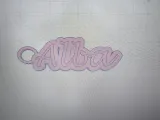 llavero nombre alba-0