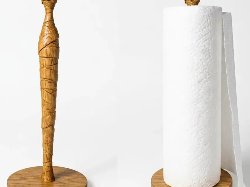 Mummy paper towel holder