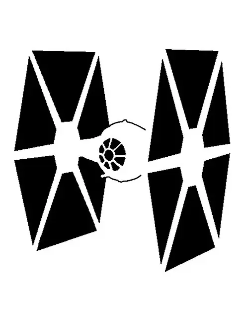 Tie Fighter stencil