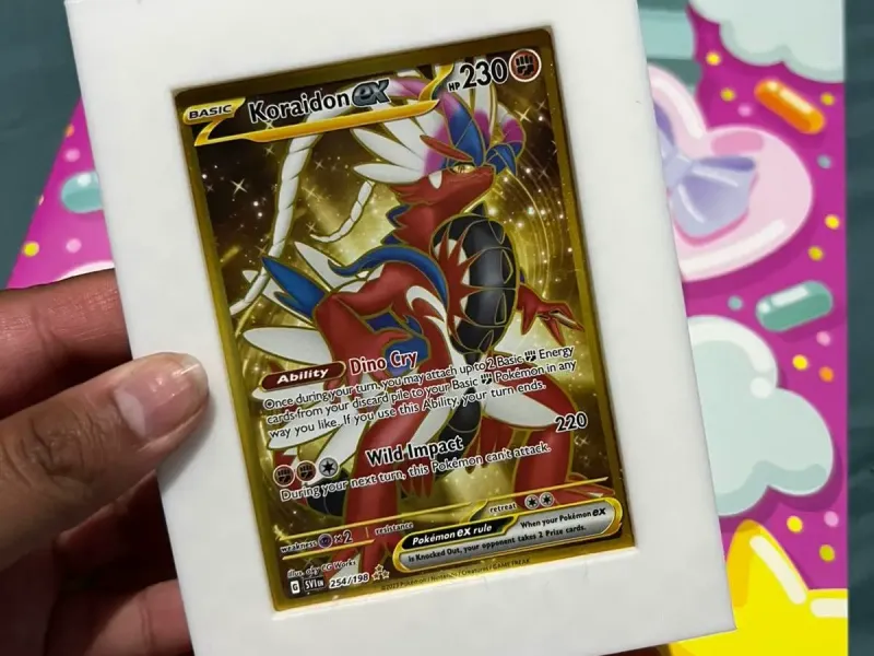 Cadre pour cartes du jeu Pokémon.