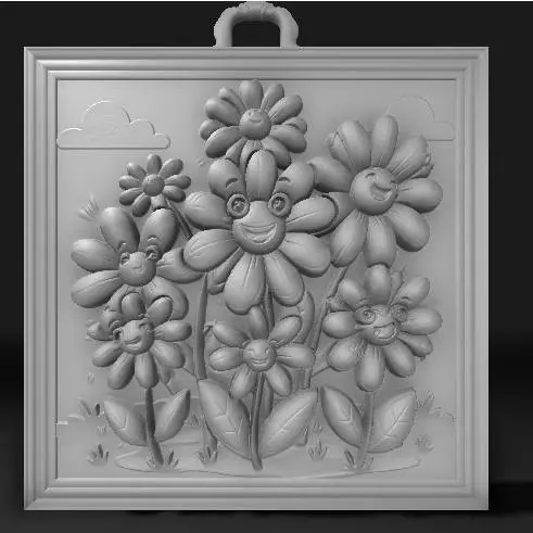 3D Printer Files | 3MF File | funny flowers cartoon 2