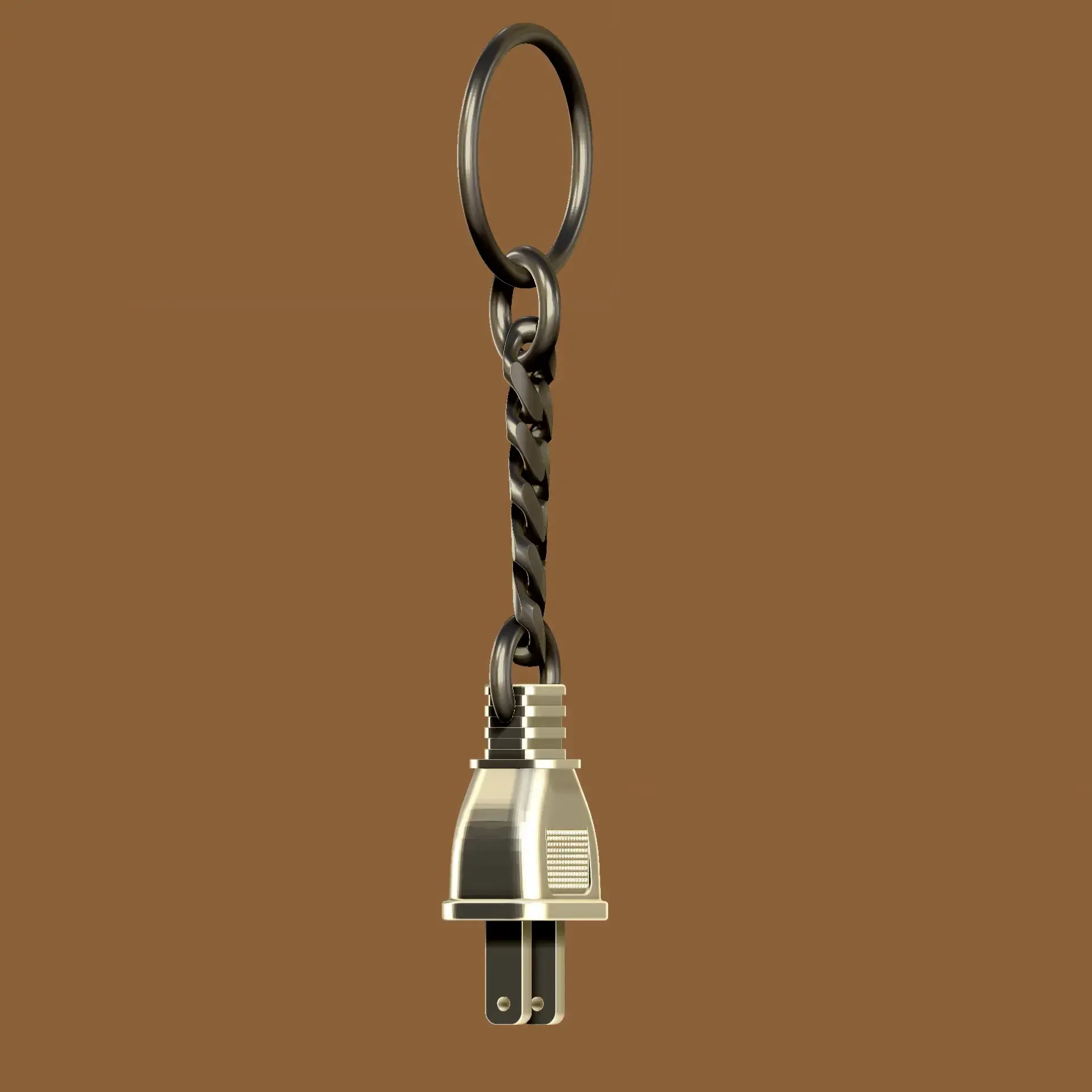 Plug Keychain Personal Accessories STL Download - Electric Plug Keychain RoZby RuslanOz