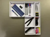 Modular openwork storage basket kit with lid-1