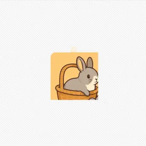 Bunny Basket Keychain, VIEW THIS!
