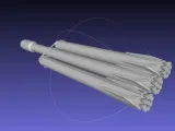 Basic Space X Falcon Heavy Model-3