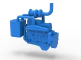 Engine of Pro Stock Pulling Tractor Scale 1:25-3