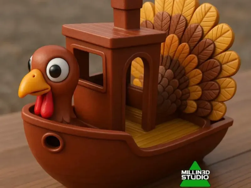Thanksgiving Turkey Benchy Boat