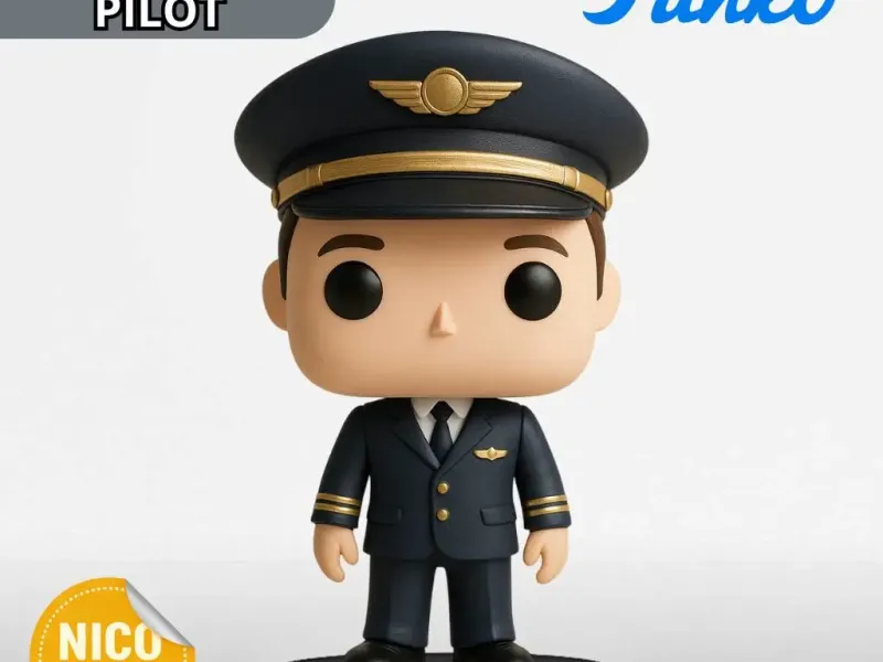 Airplane Pilot Funko Pop - Male