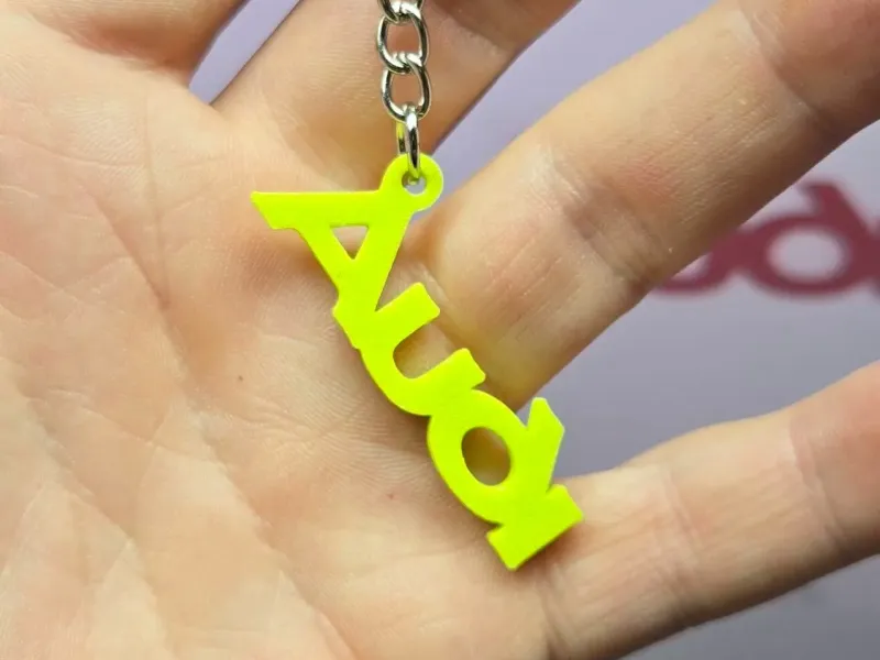 Audi logo keychain