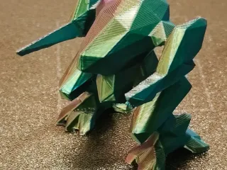 Low poly combat mech