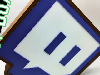 Twitch Logo - LED LIGHT - Light Box - NO AMS