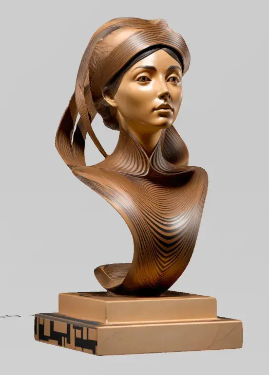 Woman Bust Decoration