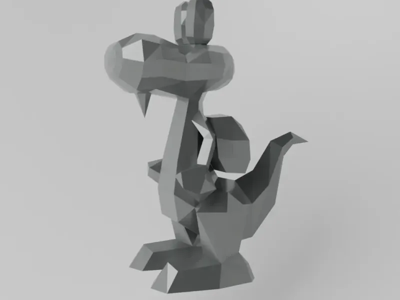 Croc Cocodrile  Lowpoly Low Poly