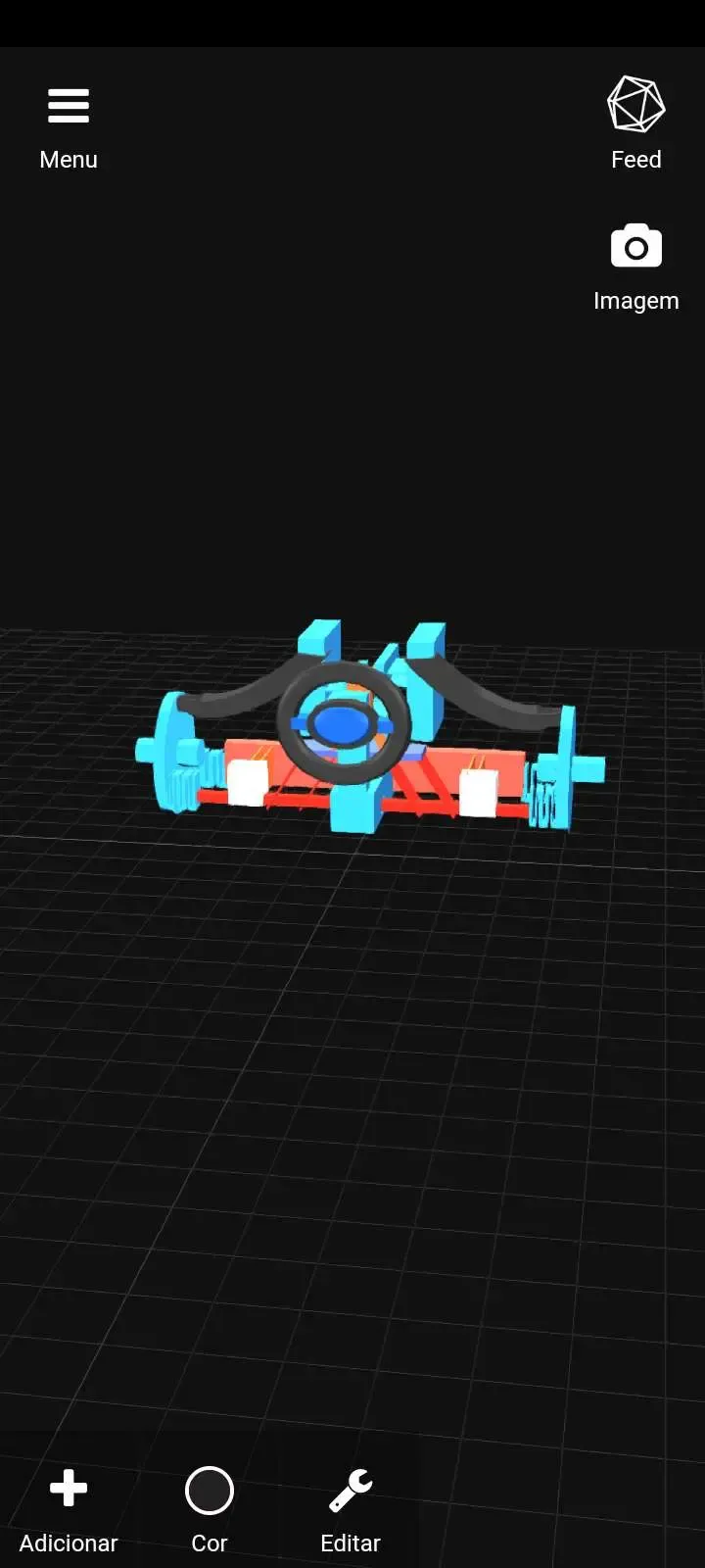 One-piece flexible steering system / sistema de direção flex