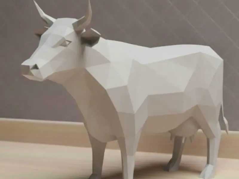 Kuh - Low Poly