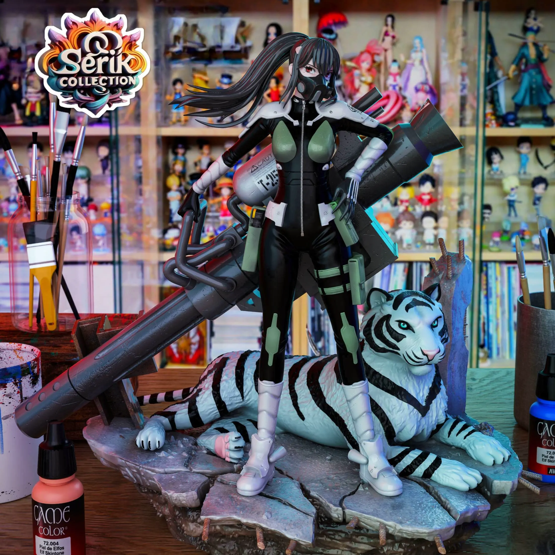 Minaページ MINA ASHIRO & BAKKO - KAIJU NO. 8 STL & 3MF File for 3D Printing