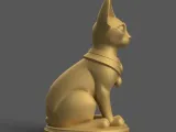 Stunning Pharaonic Statue STL File for Unique Decor-7