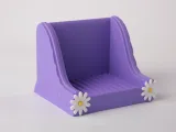 Lavender Daisy Soap & Sponge Holder-1