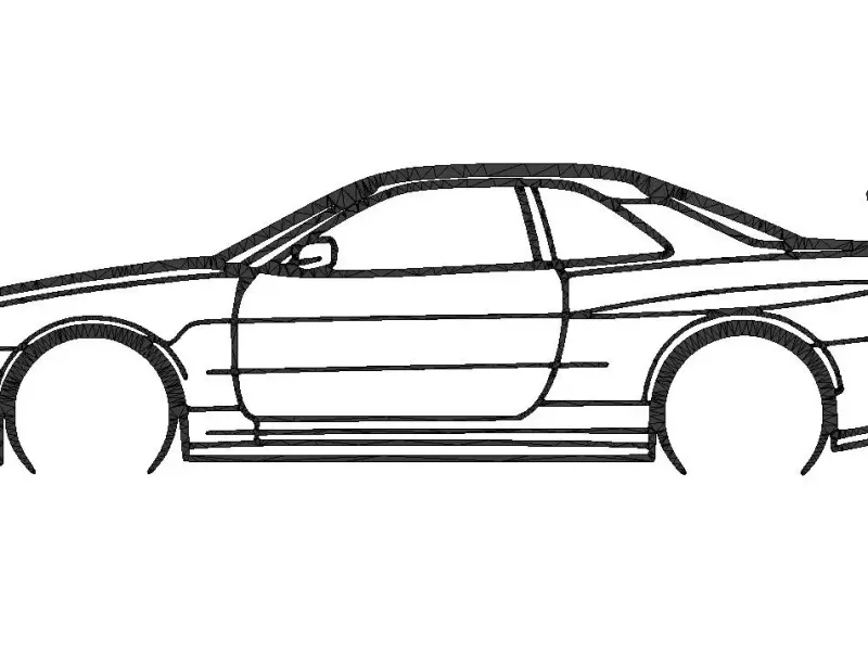 Nissan gtr r34 2D art