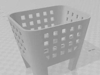 Basket with feet