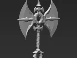 Dark Fantasy Double Blade Axe | Demon War Axe Cosplay Prop-3