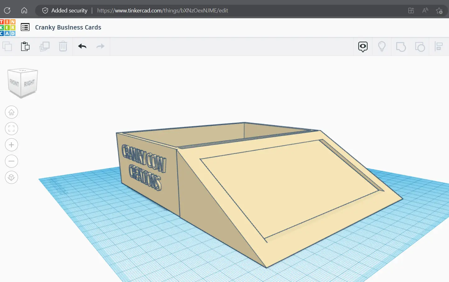 Cranky Business Card Holder