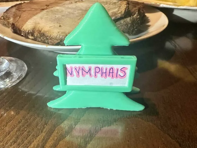 Christmas Tree Place Card Name Table Holder Stand