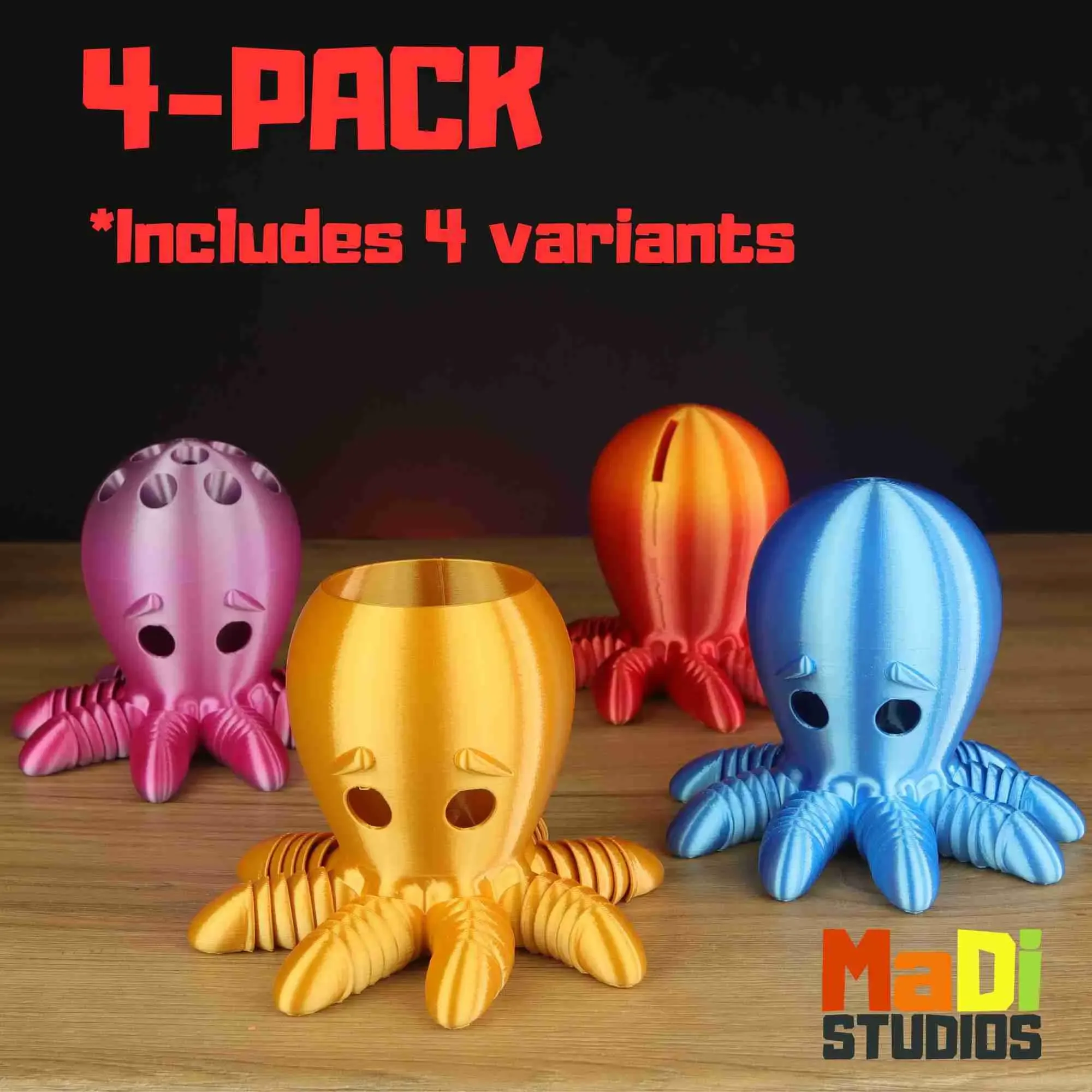 4 Pack Guardian octopus