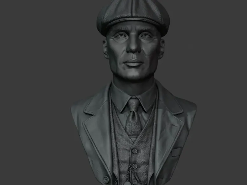 Thomas Shelby Bust STL – Peaky Blinders 3D Model for Resin