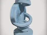 Decoration Sound Sculpture Model Abstract Wave-2