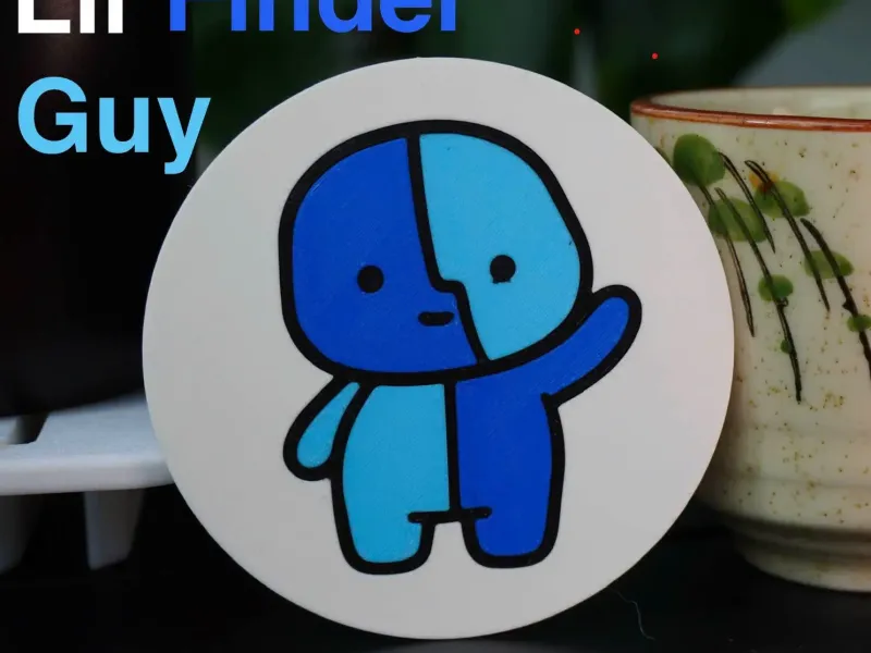 Lil Finder Guy Bardak Altlığı ~1 saat baskı - 3x80mm