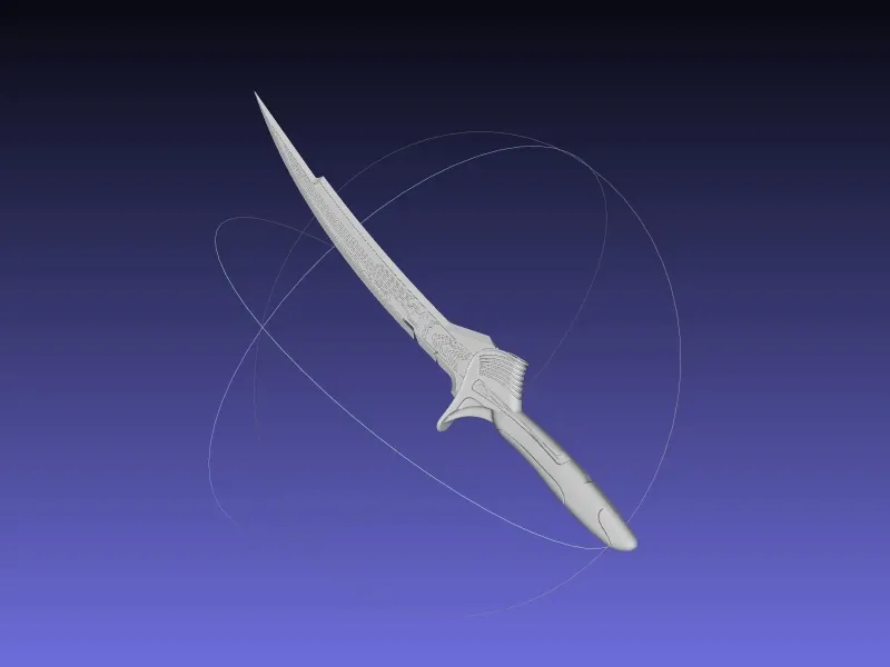 Alita Battle Angel Damaskus Sword Movie Version Assembly