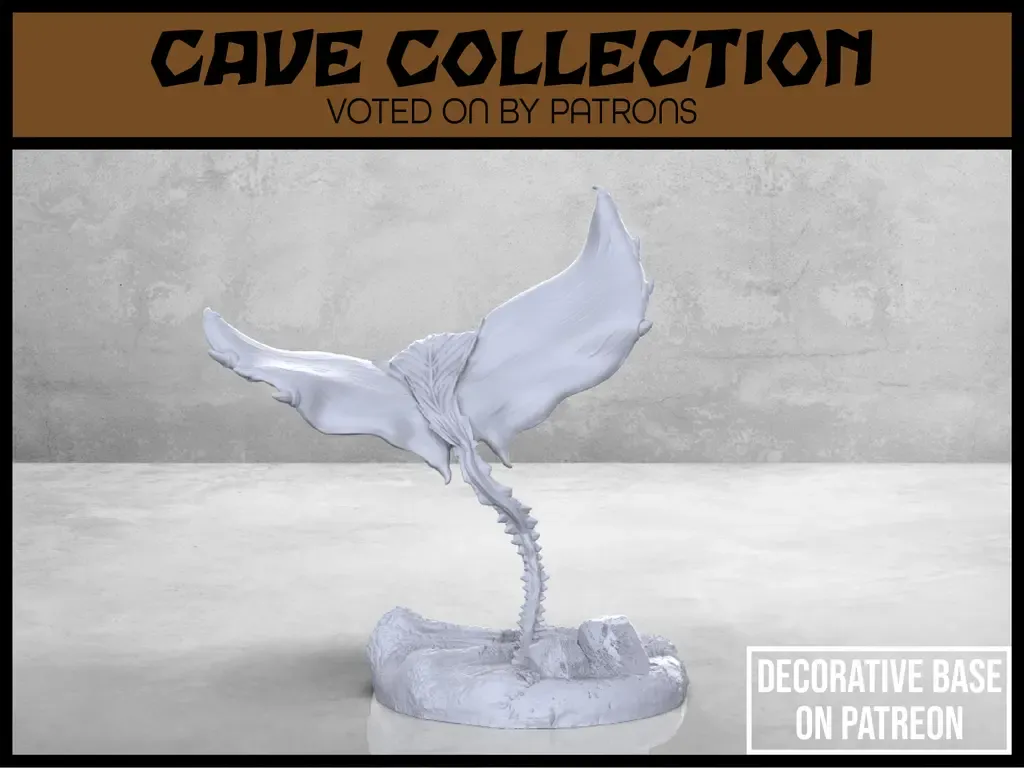 Manta Cave Bat - Version 1 - Tabletop Miniature