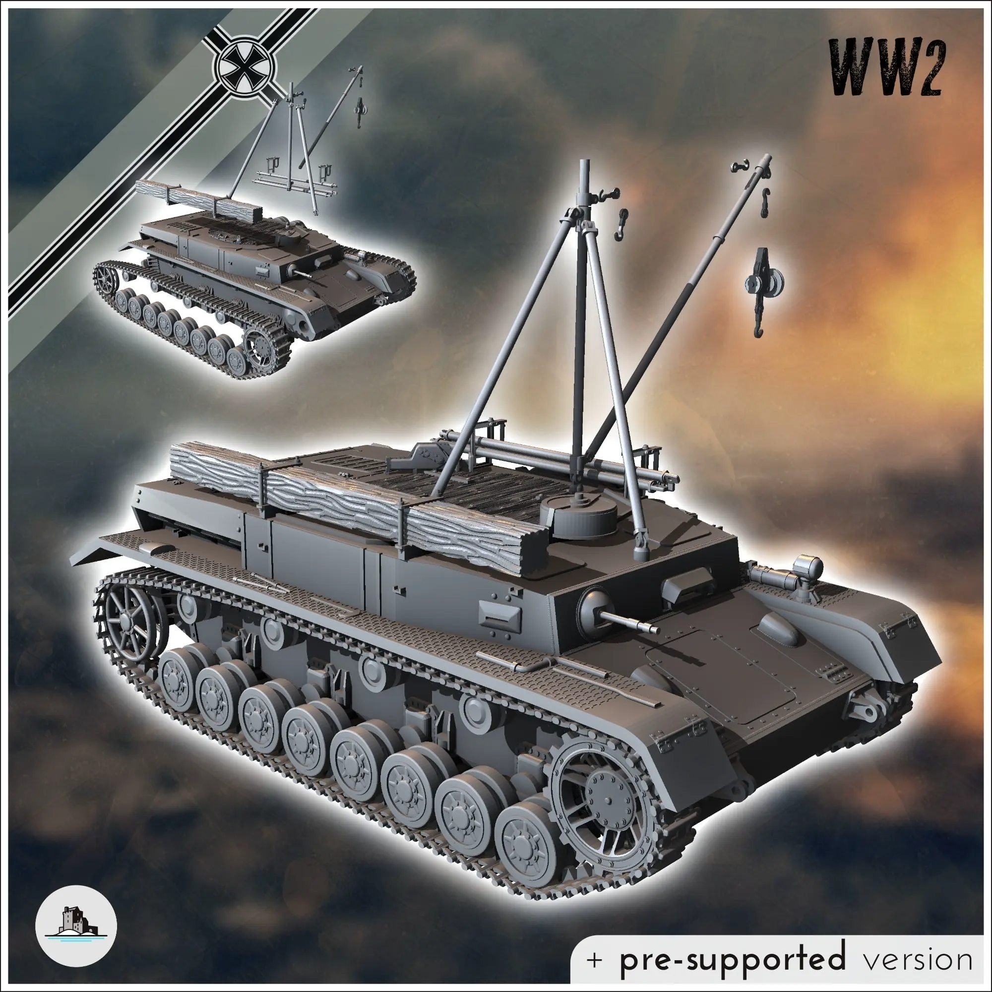 Deutsche WW2 Fahrzeuge Pack Nr. 2 (Panzer IV und Varianten) - ww