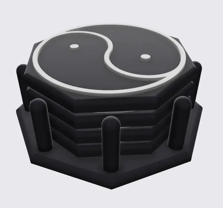Set de sous-verres Yin Yang