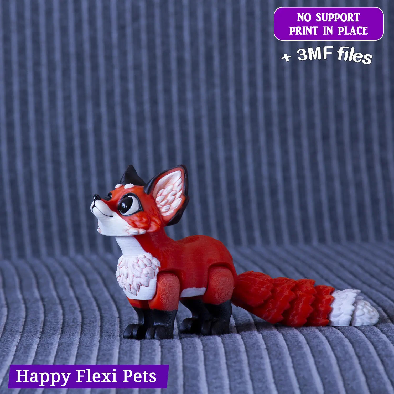 Шарнирная гибкая игрушка "Детеныш лисы" от Happy Flexi pets