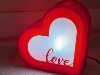 heart lamp