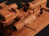 Sci-Fi Racing Ship Model | Futuristic Spaceship Statue-6