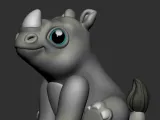 CUTE RHINO (PRINT IN PLACE)-1