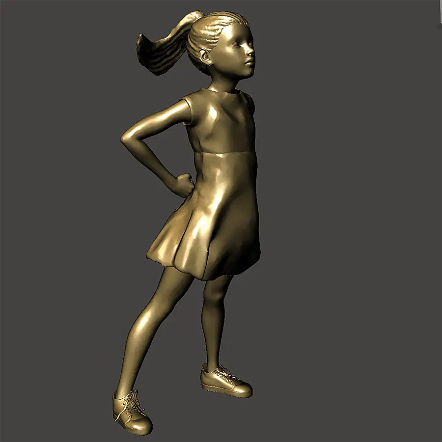 FEARLESS GIRL - based on sculpture by Kristen Visbal.